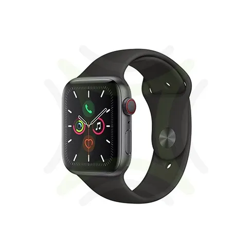 Apple Watch Series 5 44MM Space Gray Aluminum GPS + Cellular - Black Sport Band