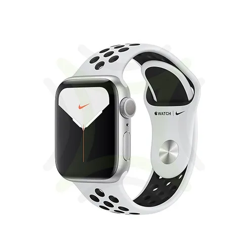 Apple Watch Series 5 Nike 44MM Silver Aluminum GPS - Nike Sport Band
