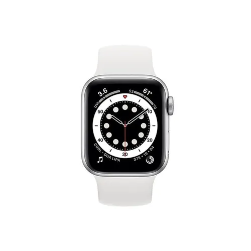 Apple Watch Series 6 40MM Silver Aluminum GPS - White Sport Band
