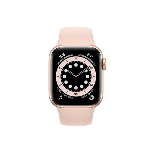 Apple Watch Series 6 44MM Gold Aluminum GPS - Pink Sand Sport Band
