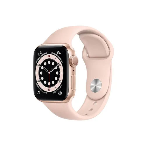 Apple Watch Series 6 44MM Gold Aluminum GPS - Pink Sand Sport Band