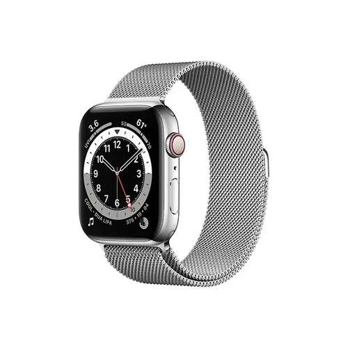 Apple Watch Series 6 44MM Silver Stainless Steel GPS + Cellular - Silver Milanese Loop