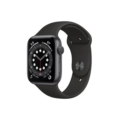 Apple Watch Series 6 44MM Space Gray Aluminum GPS + Cellular - Black Sport Band