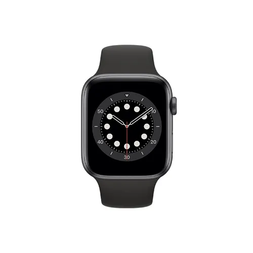 Apple Watch Series 6 44MM Space Gray Aluminum GPS + Cellular – Black Sport Band