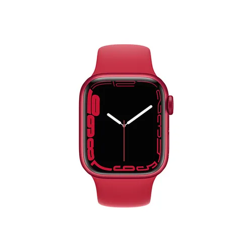 Apple Watch Series 7 41MM Red Aluminum GPS - Red Sport Band