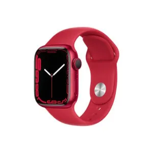Apple Watch Series 7 41MM Red Aluminum GPS - Red Sport Band