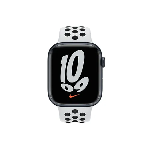 Apple Watch Series 7 Nike 41MM Midnight Aluminum GPS – Pure Platinum/Black Nike Sport Band