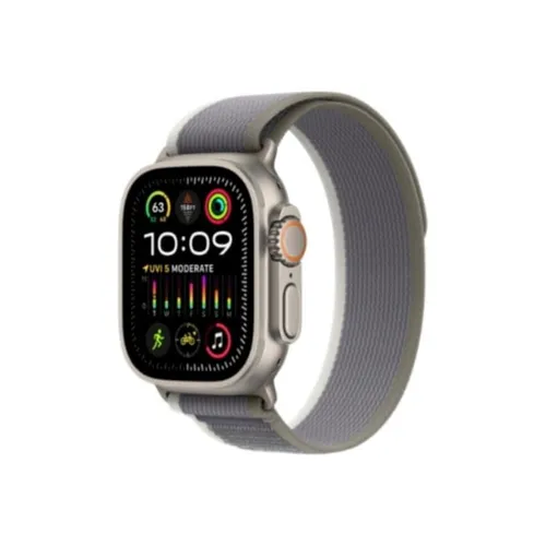 Apple Watch Ultra 2 49MM Titanium GPS + Cellular - Green/Gray Trail Loop Band