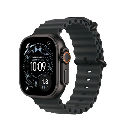 Apple Watch Ultra 3 — Black Titanium + Ocean Band - GPS+Cellular