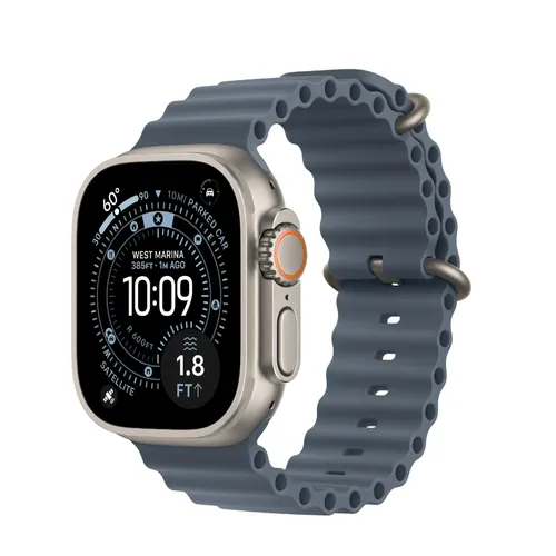 Apple Watch Ultra 3 Natural Titanium + Ocean Band (GPS+Cellular)