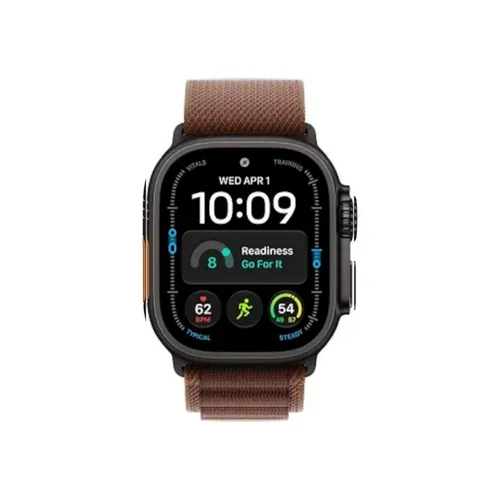Apple Watch Ultra 4 49MM Black Titanium GPS + Cellular – Burgundy Alpine Loop Band