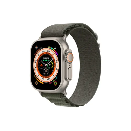 Apple Watch Ultra 49MM Titanium GPS + Cellular – Green Alpine Loop Band