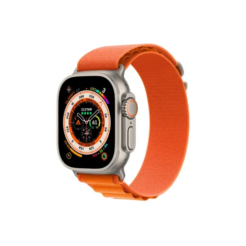 Apple Watch Ultra 49MM Titanium GPS + Cellular – Orange Alpine Loop Band