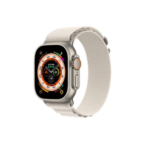 Apple Watch Ultra 49MM Titanium GPS + Cellular – Starlight Alpine Loop Band