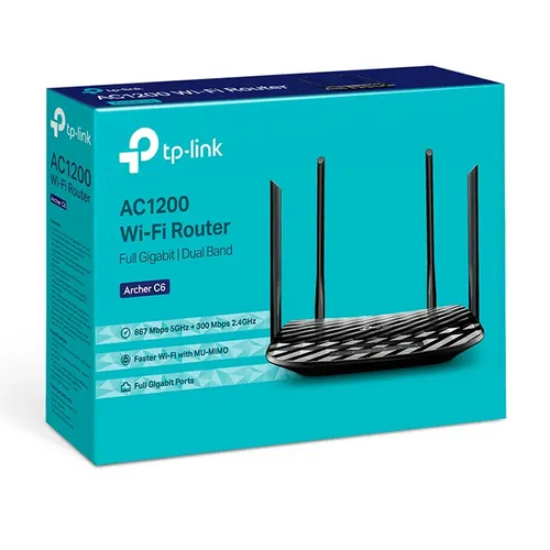 Archer C6 AC1200 Mesh Wi-Fi Router Wireless MU-MIMO Full Gigabit Router