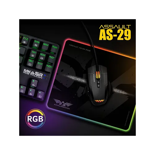 Armaggeddon 28 AS-29R Assault RGB Gaming Mouse Mat