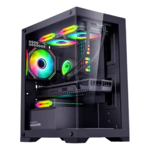 ARMAGGEDDON AQUARON Gaming PC Case – Black