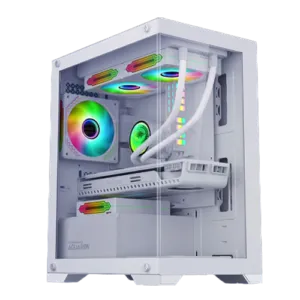 ARMAGGEDDON AQUARON Gaming PC Case – White