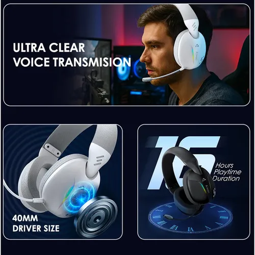 Armaggeddon Cosmic V Ultraclear Wireless Gaming Headphone