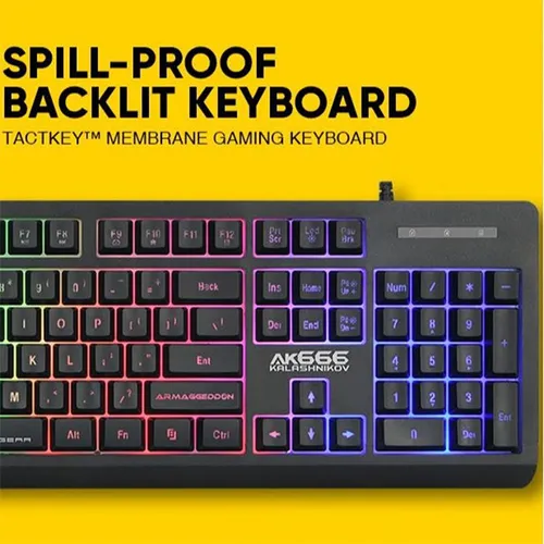 Armaggeddon MKA-5R RGB Falcon Backlit Mechanical Gaming Keyboard