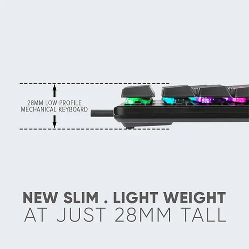 Armaggeddon SMK-2C PsychFalconet Low-Profile Mechanical Gaming Keyboard