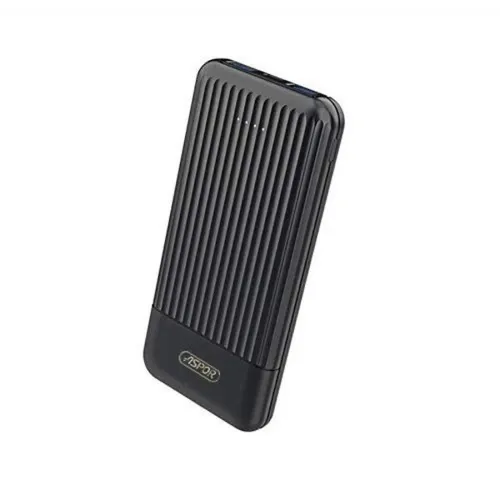 Aspor 10000 mAh Power Bank Black