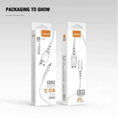 Aspor A100L Fast Charging USB to Type-C Cable