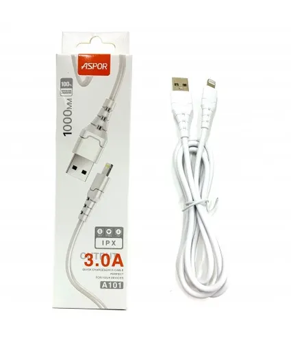 ASPOR A101 3.0A DATA CABLE LIGHTNING CABLE CABLE 5V 3.0A