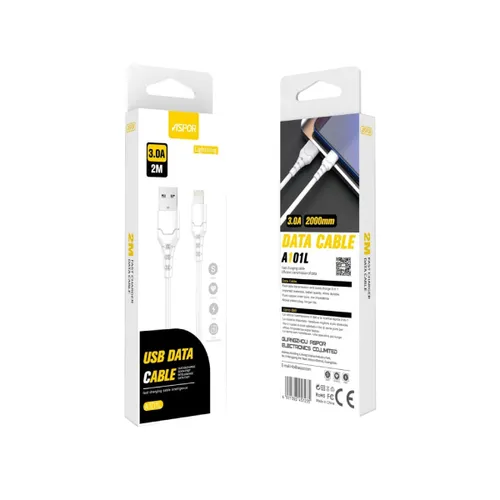 Aspor A101L 2M Lightning 3A Cable