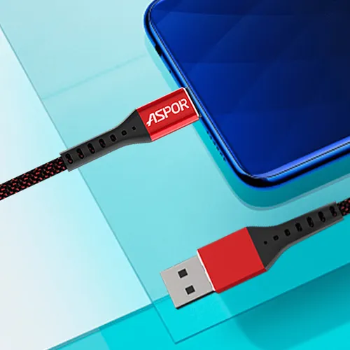 Aspor A167 Fast Charging USB to Lightning Cable