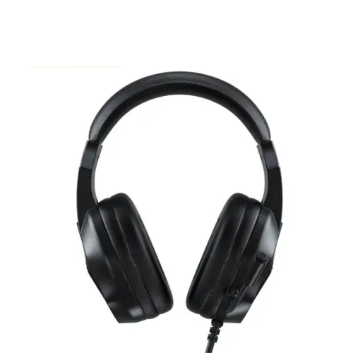 ASPOR A257 RGB Wired Gaming Headset with Microphone, 50mm Drivers, Volume Control, Black