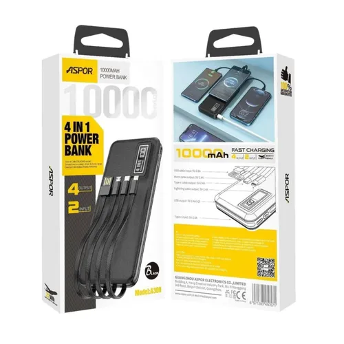 Aspor A300PD 22.5w 10000mAh Powerbank