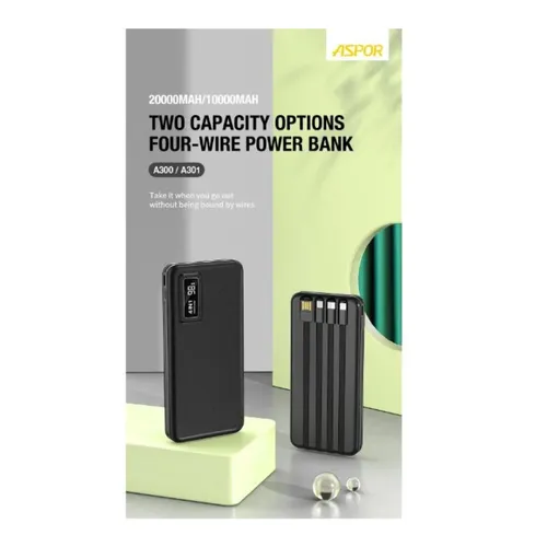 Aspor A301 20000mAh Power Bank