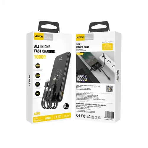 Aspor A305 10000mah Power Bank