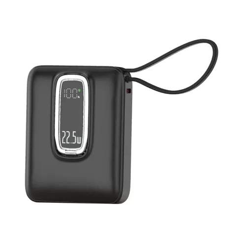 Aspor A313 22.5W 10000mAh Wireless Power Bank with Build-In USB‑C Cable