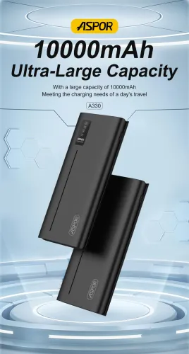 Aspor A330 portable 10000mAh Power Bank