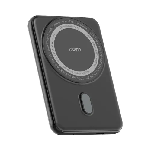 Aspor A385 10000mAh Magnetic Wireless Power Bank