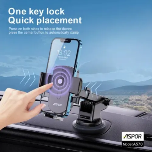 Aspor A570 Telescopic Bracket Car Phone Holder