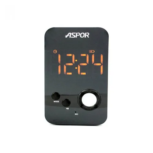 Aspor A658 Sound Box Retro Bluetooth Speaker with LED Display Alarm Clock