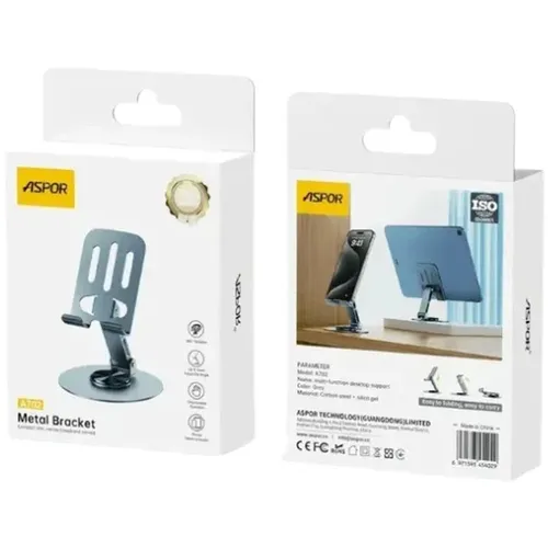 Aspor A702 Metal Bracket Desktop Phone Holder