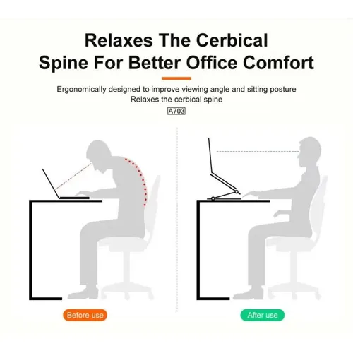 ASPOR A703 Adjustable Metal Laptop Stand