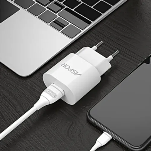 Aspor A818 Wall Charger with Lightning Cable