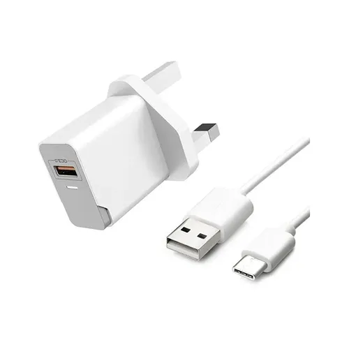 Aspor A827 2.4A Smart Fast Charger With Type-C Cable