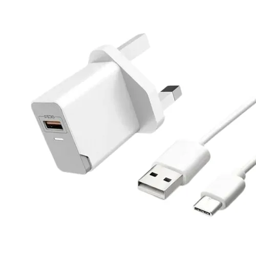 Aspor A827 3-Pin USB Charger with Type-C Cable