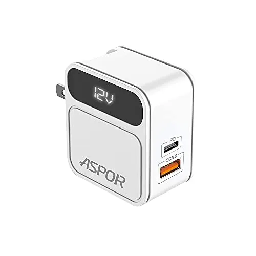 Aspor A835 Dock with LED Digital Display PD + QC 3.0 2USB