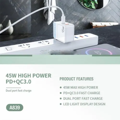 Aspor A839 45W Fast PD Charger