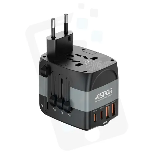 Aspor A892 Universal GAN 20w World Travel Charger