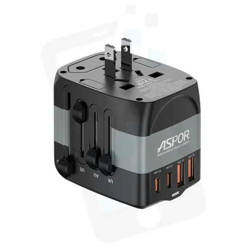 Aspor A892 Universal GAN 20w World Travel Charger