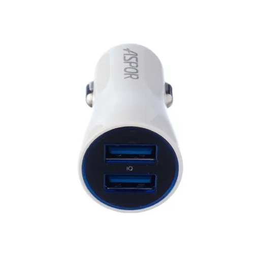 Aspor A902 Dual USB Car Charger IQ Output with Intelligent Identification