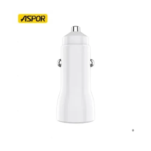 Aspor A910 38W USB Car Charger With USB-C to Lightning Cable
